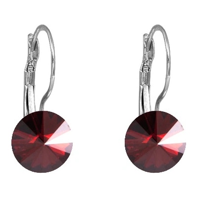 JSB Rivoli se Swarovski Elements visací červenohnědé 13167