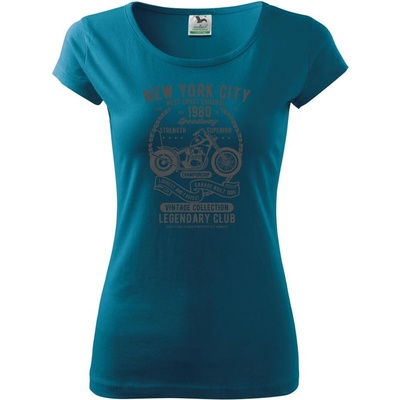 New York City Speedway Pure dámske tričko Petrolejová
