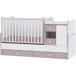 Lorelli Трансформиращо се легло Lorelli - Mini Max, 190 x 72 cm, Бяло/Капучино (10150500025A)