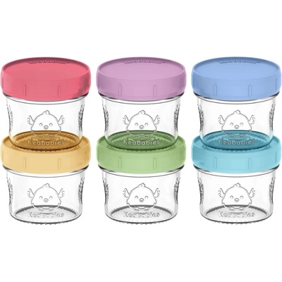 KeaBabies Стъклени Контейнери За Храна 60Мл 6 Броя Keababies