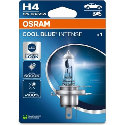 Osram Cool Blue Intense H4 P43t 12V 60/55W 64193CBN-1BL