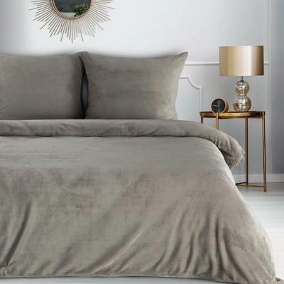 EUROFIRANY fleece Obliečky FLANO2 200X220 2x70X80 BÉŽOVÉ