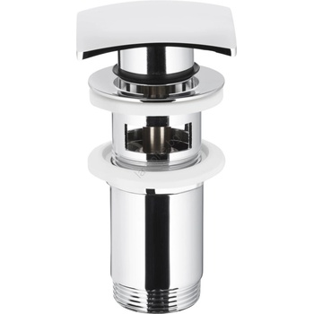KFA Armatura 660-454-00 - Мивка сифон с преливник CLICK-CLACK 7x7 см лъскав хром (KF0174)