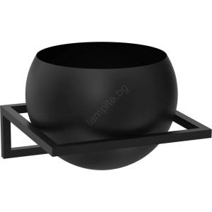 Luminex Стенна саксия 27x29 см черен (LU9027)