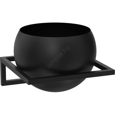 Luminex Стенна саксия 27x29 см черен (LU9027)