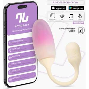 INTOYOU App Series NexEgg Vibrating Egg Double Silicone Layer App Beige-Pink