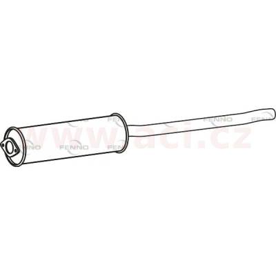 Střední tlumič výfuku FENNO/IMASAF ACI V P72166