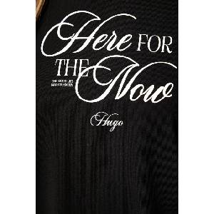 HUGO Blue тениска дамска от памук Oversized Tee_B_15 (50566578) - answear - 87,82 лв