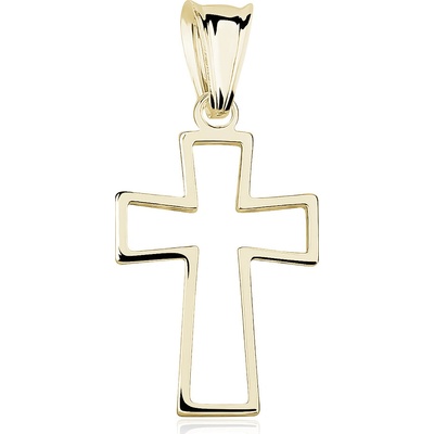 Olivie Strieborný prívesok KRÍŽOK GOLD 9966