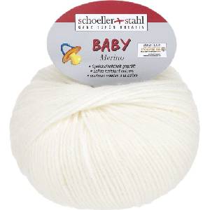 Schoeller + Stahl Baby Merino 93429-3901 White Плетива прежда (93429-3901)