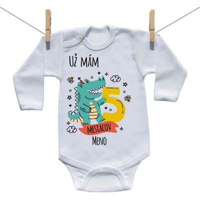 Boodyy Body s dlhým rukávom Už mám 5 mesiacov so zvieratkom