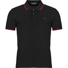 Fred Perry polokošele s krátkym rukávom Twin tipped čierne
