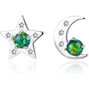 Silenti Jewelry Сребърни обеци "Космос