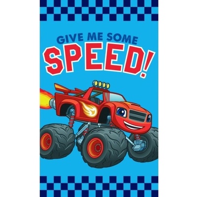 Carbotex Dětský ručníček Plamínek a čtyřkoláci Speed 30 x 50 cm