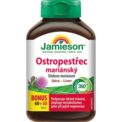 Jamieson Silybum marianum Ostropestřec mariánský 90 tablet