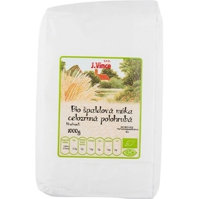 Vince BIO Špaldová múka celozrnná - polohrubá 1 kg