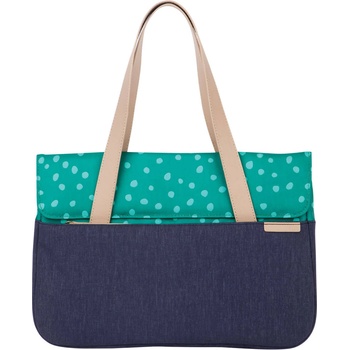 STM Дизайнерска ударо и водоустойчива чанта с дръжки за MacBook Pro 14 и преносими компютри до 14 инча - STM Grace Deluxe Laptop Sleeve (син-зелен) (stm-114-107M-47)