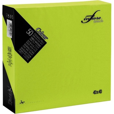 Infibra ubrousky papírové 2V limetka 50ks 33x33cm