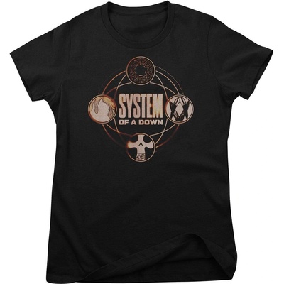 System of a Down Tech Circles Black 2XL Дамски Риза (<![CDATA[WMX-5-SOAD008-BK-XXL]]>)