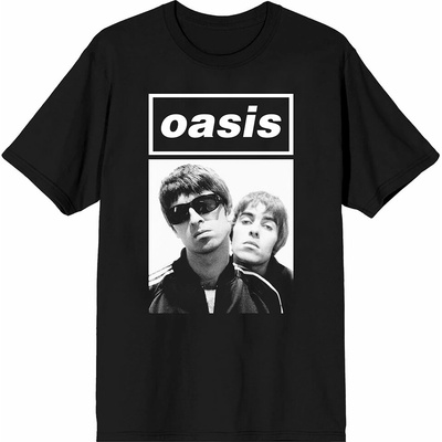 Oasis tričko Noel & Liam Boxed Photo Black