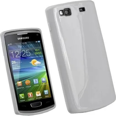 Samsung S8600 Wave 3 Силиконов Калъф Бял + Протектор