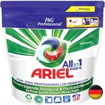 Ariel Professional All in1 Pods prací kapsle Universal 55 PD