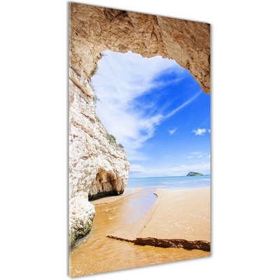 Vertikálny foto obraz sklenený Jaskyňa nad morom 50x100 cm