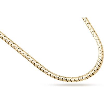 Biju Pozlacený hadovitý řetízek 14k zlatem 3001969