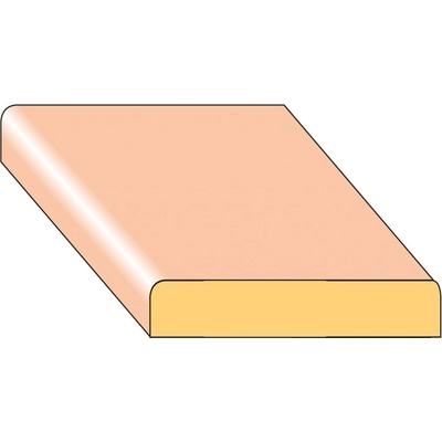 Lišta krycí K1 smrk nastavený 44×8×2000 mm, 25 ks/bal.