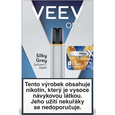 VEEV ONE X Silky Grey Starter Kit Mango 18 mg 1 ks