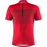 Löffler Фланелка с къс ръкав за колоездене Löffler Bike Shirt Half-Zip Sparta Cycling jersey - Red / Black - размер 58 (EU) (056-3933-0216)