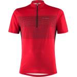 Löffler Мъжка фланелка с къс ръкав за колоездене Löffler Bike Shirt Half-Zip Sparta Cycling jersey - Red / Black - размер 58 (EU) (056-3933-0216)