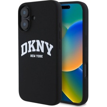 DKNY Liquid Silicone Arch Logo MagSafe kryt pre iPhone 16, čierny 57983122427