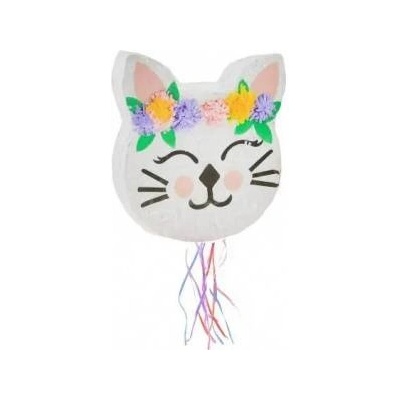 GoDan Piniata Kitten with flowers 33x35x7, 5cm
