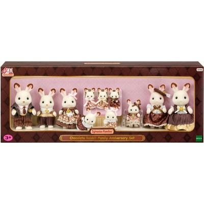 Sylvanian Families Veľká rodina chocolate zajačikov, sada ku 40. výročiu