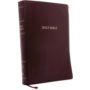 KJV Holy Bible, Super Giant Print Reference Bible, Burgundy Leather-look, Thumb Indexed, 43, 000 Cross References, Red Letter, Comfort Print: King Jam | Thomas Nelson (ISBN: 9780785215653)