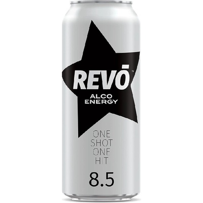 Revo Alco energy Energetický nápoj s alkoholem 8,5 % 0,50 l