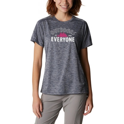 COLUMBIA Dámske tričko W ZERO RULES™ GRAPHIC CREW nocturnal heather modré