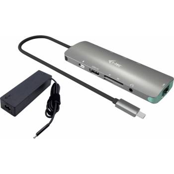 i-Tec USB-C Metal Nano Docking Station 4K HDMI LAN with Power Delivery 100W + i-tec Universal Charger 100W C31NANOLANPD100