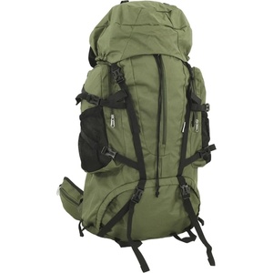 vidaXL Туристическа раница, армейско зелено, 80 л, Оксфорд плат (4009972)