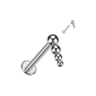 Šperky4U piercing do brady labreta titan TIT1234-1208