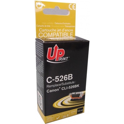 Compatible Мастилница uprint cli526 canon, С чип, Черен (7260)