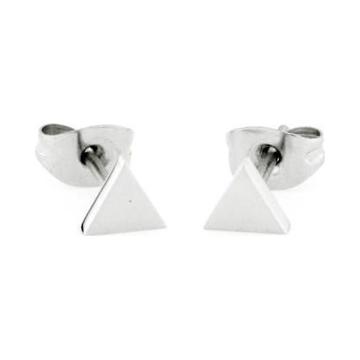 Pattic Náušnice z chirurgické oceli trojúhelník PSTE00804