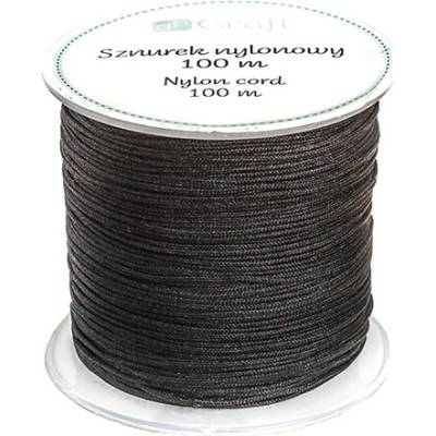Dp Craft Nylonový provázek 0,8 mm × 100 m - černý