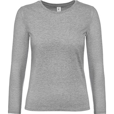 B&C Dámské tričko s dlouhým rukávem TW08T Sport Grey