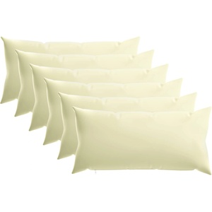 vidaXL Калъфка за възглавница 6 pcs HEERLEN Кремаво 40 x 80 cm (910022)