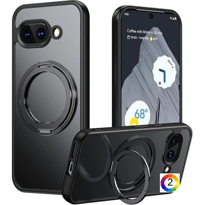 Google Pixel 9a MagSafe/ TPU + Acrylic + Metal Kickstand Удароустойчив Калъф и Протектор