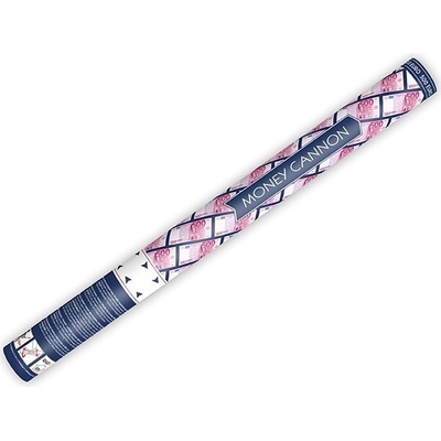 Partydeco vystřelovací konfety 60 cm peníze 500 EUR – Zboží Dáma