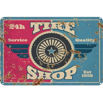 Ceduľa Tire Shop