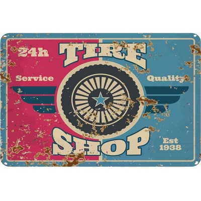 Ceduľa Tire Shop